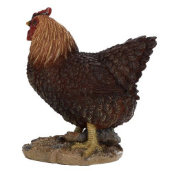 Poule debout marron de Esschert design - deco maison et jardin dans Sculpture et sujet