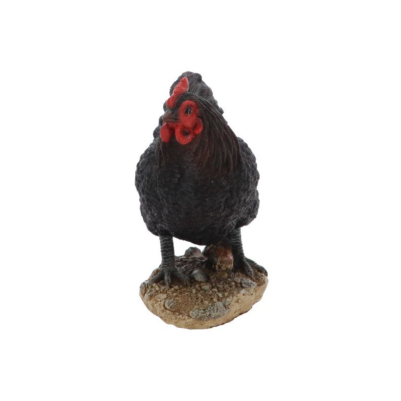 Poule debout noire de Esschert design - deco maison et jardin dans Sculpture et sujet