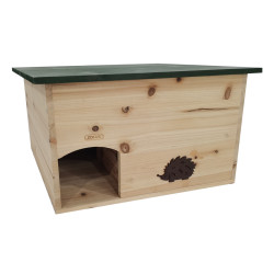 Maison bois herisson vert de Zolux - Produit pour animaux dans Nichoirs, Mangeoires et accessoires