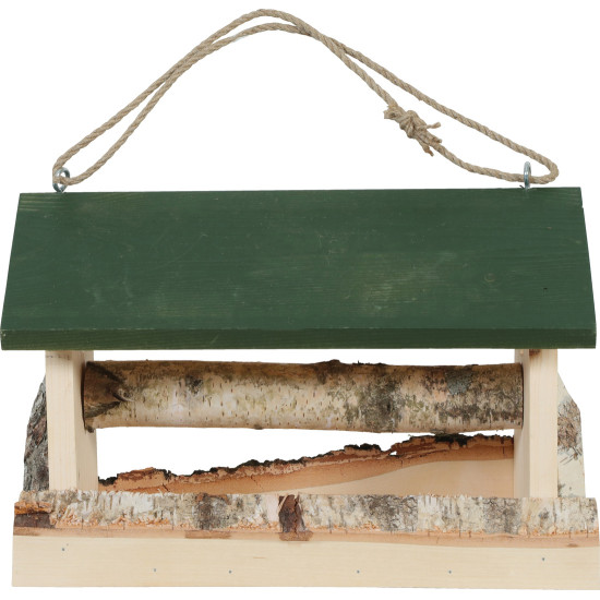 Mangeoire bois hut xl vert de Zolux - Produit pour animaux dans Nichoirs, Mangeoires et accessoires