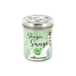 Bougie sauge bio de Aromandise dans Bougie parfumée