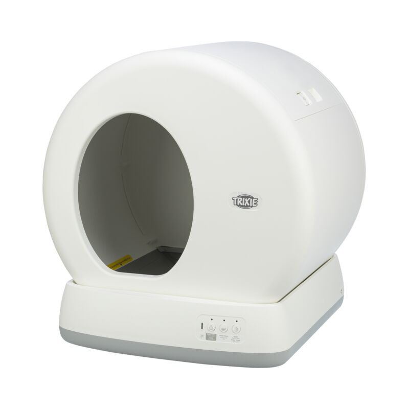 Bac a litiere auto-nettoyant 53x55x52cm blanc de Trixie - Produit pour animaux dans Maison de toilette pour chats