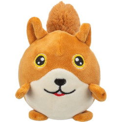 Ecureuil rond en peluche 13 cm de Trixie - Produit pour animaux dans Jouets pour chiens