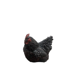 Poule couchée noir de Esschert design - deco maison et jardin dans Statue pour le jardin