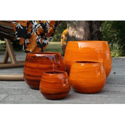 Pot cancale savane d17 h17 de Poterie d'Albi - Poterie de qualité à Bordeaux dans Les Poteries d'Albi