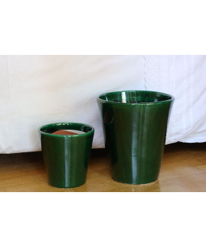 Pot odyssee jade d18 h18 de Poterie d'Albi - Poterie de qualité à Bordeaux dans Les Poteries d'Albi