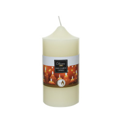 /Bougie de cire eglise dia7.5 h15 deco noël de Déco de Noël - Jardinerie Bordeaux et Libourne dans Bougeoirs et lanterne pour...