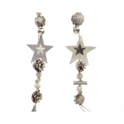 /Guirlande pomme pin clochettes. etoiles 120cm de Déco de Noël - Jardinerie Bordeaux et Libourne dans Guirlande pour sapin de...
