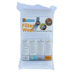 Ouate blanc 250 grammes de Superfish - Aquadistri - accessoires pour aquarium et bassin dans Produits de filtration d'aquarium