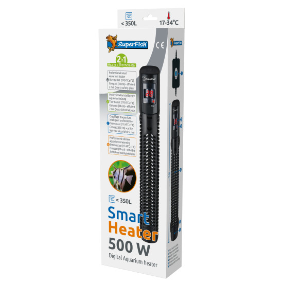Chauffage aquarium 500 watt de Superfish - Aquadistri - accessoires pour aquarium et bassin dans Chauffage / temperature d'aq...