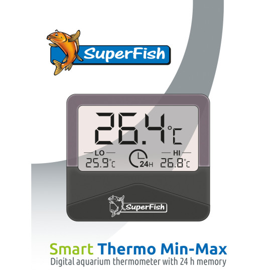 Smart thermo min-max de Superfish - Aquadistri - accessoires pour aquarium et bassin dans Chauffage / temperature d'aquarium