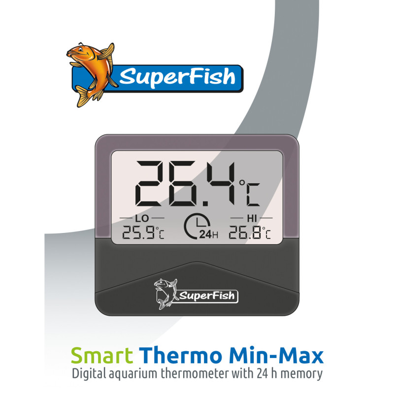 Smart thermo min-max de Superfish - Aquadistri - accessoires pour aquarium et bassin dans Chauffage / temperature d'aquarium