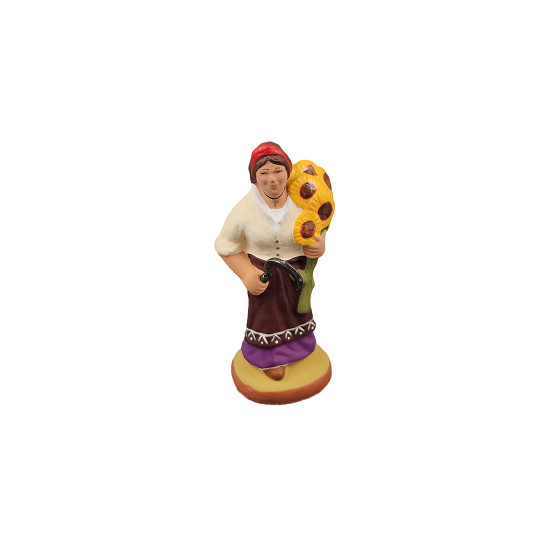 Dame aux tournesols de Santons de Provence Escoffier dans ⛲Santons de Provence