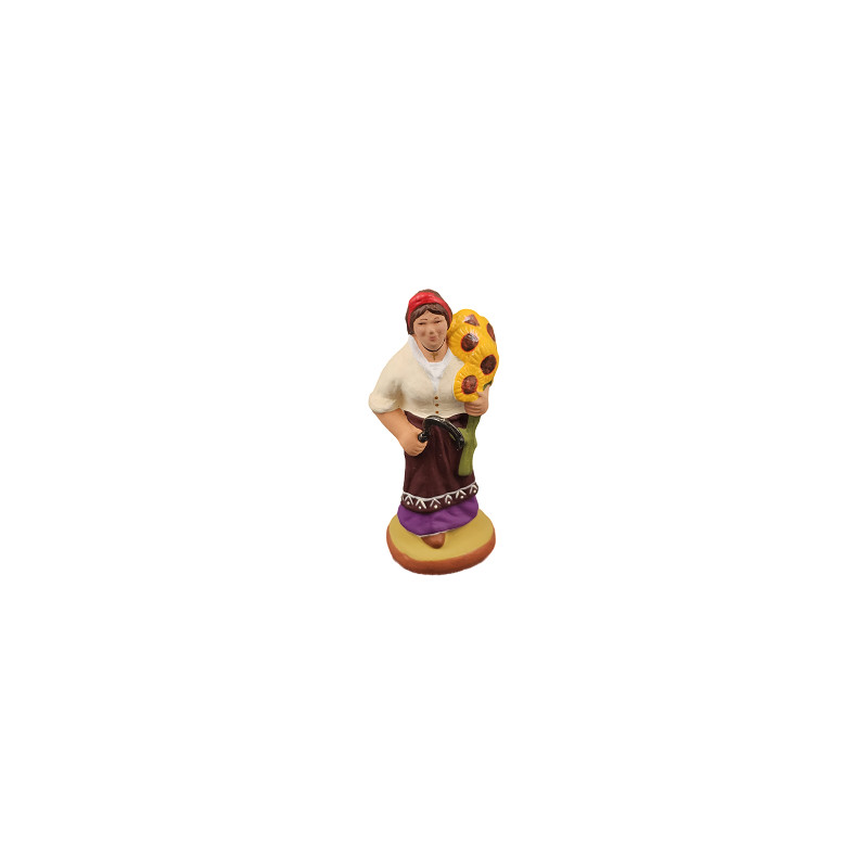 Dame aux tournesols de Santons de Provence Escoffier dans ⛲Santons de Provence