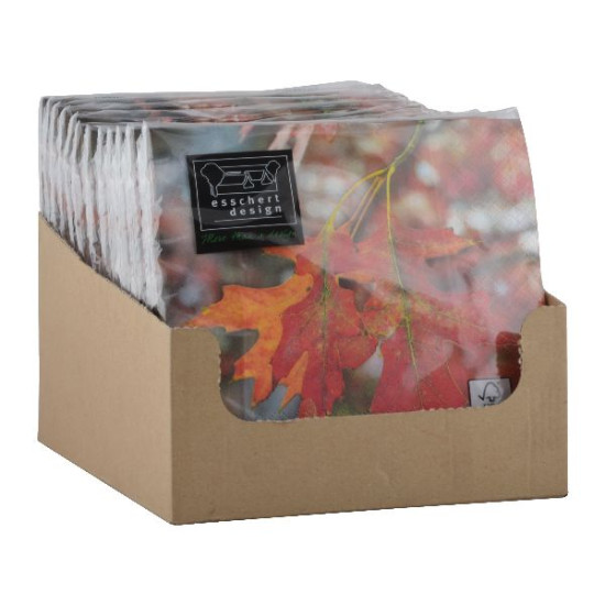 Serviettes pap champignon/feuilles de Esschert design - deco maison et jardin dans Serviette en papier