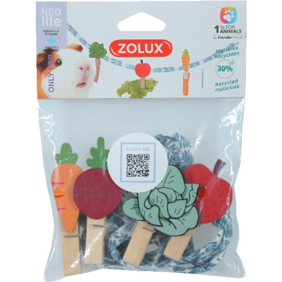 Corde friandises cochon d'inde nlife 150cm de Zolux - Produit pour animaux dans Accessoires pour rongeurs