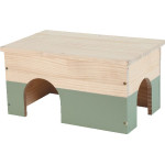 Maison bois lapin nlife ver de Zolux - Produit pour animaux dans Accessoires pour rongeurs