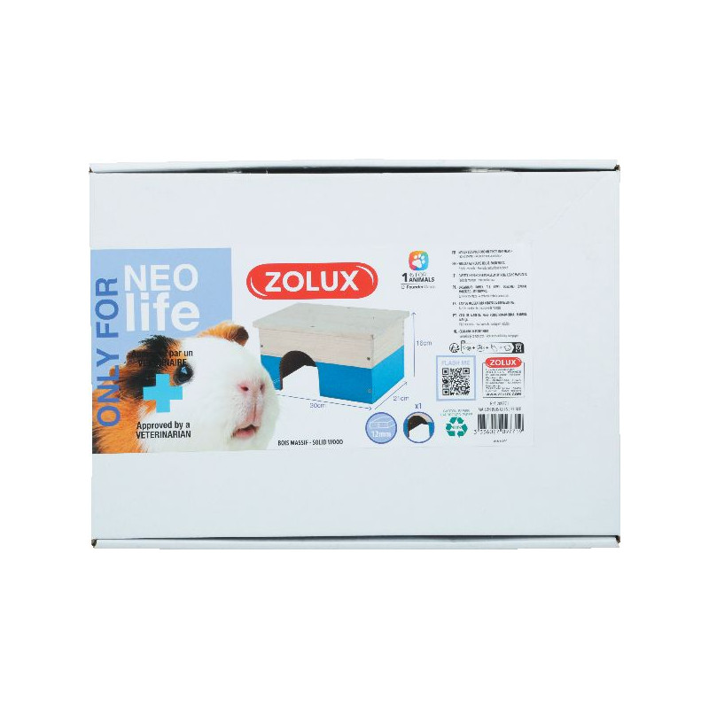 Maison bois cochon d'inde nlife ble de Zolux - Produit pour animaux dans Accessoires pour rongeurs