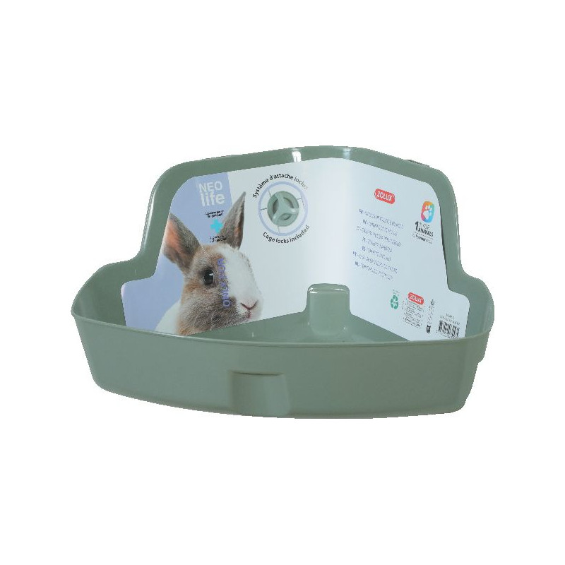 Toilette angle lapin nlife ver de Zolux - Produit pour animaux dans Accessoires pour rongeurs