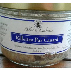 RILLETTES CANARD 100% 180G LABAN de Table des producteurs Libourne dans 🥔 Apéritifs à manger