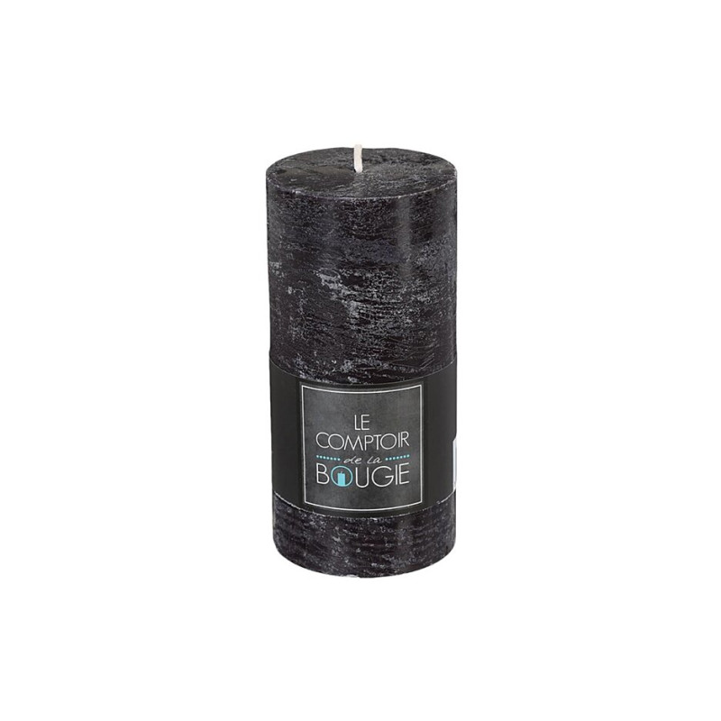 Bougie olia noir d6.8 h14 de Jardinerie Bordeaux Libourne Gironde dans 🕯️ Bougies et encens