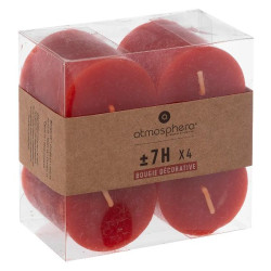 Bougie votive x4 olia rouge d4.5 de Jardinerie Bordeaux Libourne Gironde dans 🕯️ Bougies et encens