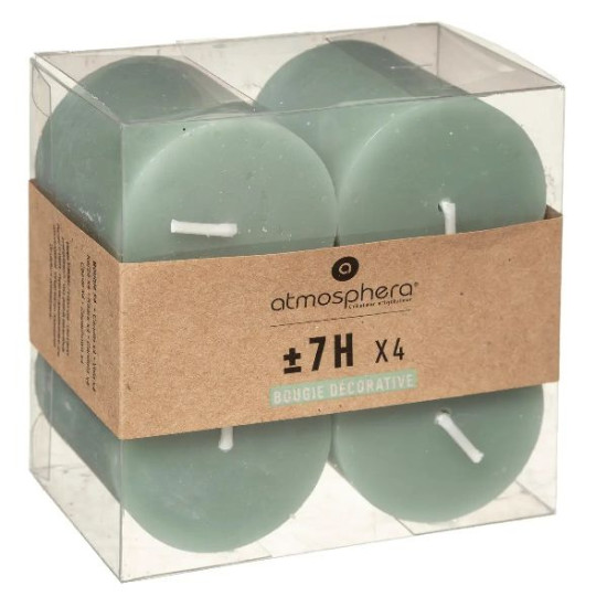 Bougie votive x4 olia eucalyptus d4.5 de Jardinerie Bordeaux Libourne Gironde dans 🕯️ Bougies et encens