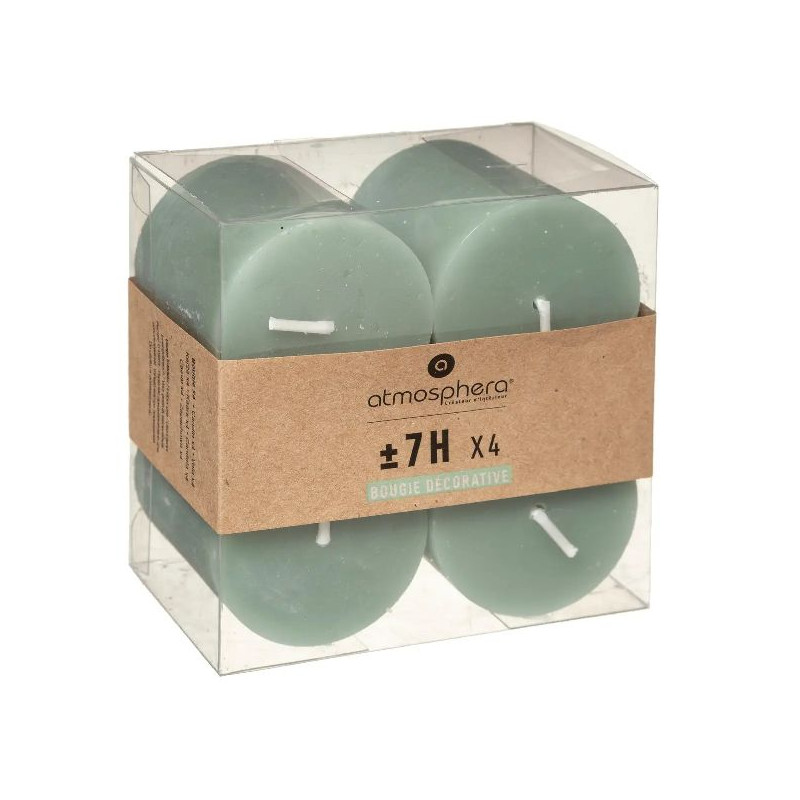 Bougie votive x4 olia eucalyptus d4.5 de Jardinerie Bordeaux Libourne Gironde dans 🕯️ Bougies et encens