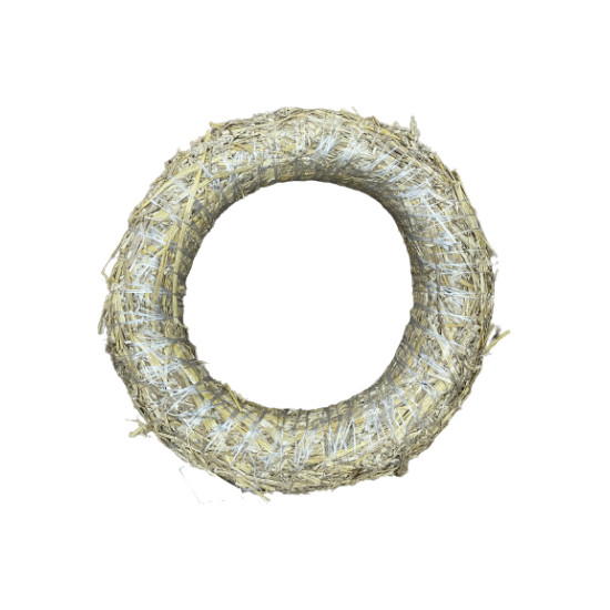 Couronne de paille nature dia35cm x h.5.5cm de Déco de Noël - Jardinerie Bordeaux et Libourne dans ❄️Couronne de Noël