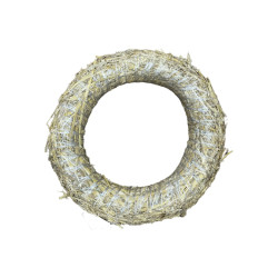Couronne de paille nature dia35cm x h.5.5cm de Déco de Noël - Jardinerie Bordeaux et Libourne dans ❄️Couronne de Noël