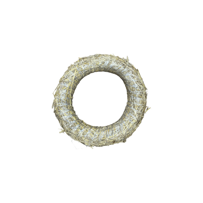 Couronne de paille nature dia35cm x h.5.5cm de Déco de Noël - Jardinerie Bordeaux et Libourne dans ❄️Couronne de Noël