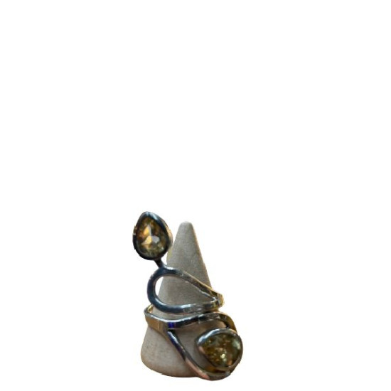 /Bague argent 925 réglable 05 citrine facetté aa de Camille ambiance nature dans 💎 Bijoux et accessoires ésotériques