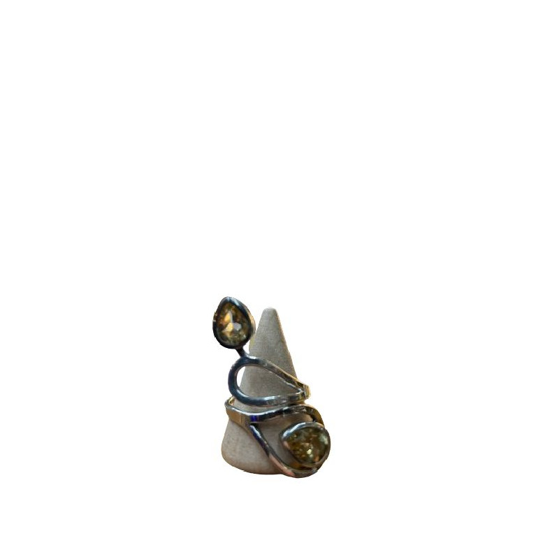 /Bague argent 925 réglable 05 citrine facetté aa de Camille ambiance nature dans 💎 Bijoux et accessoires ésotériques