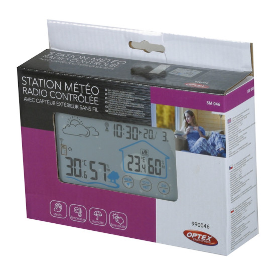 Station meteo avec sonde exterieure de Jardinerie Bordeaux Libourne Gironde dans Thermométre - Pluviometre - Baromètre