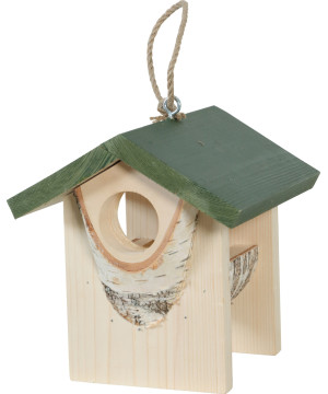Mangeoire bois hut l vert de Zolux - Produit pour animaux dans Nichoirs, Mangeoires et accessoires