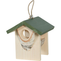 Mangeoire bois hut l vert de Zolux - Produit pour animaux dans Nichoirs, Mangeoires et accessoires