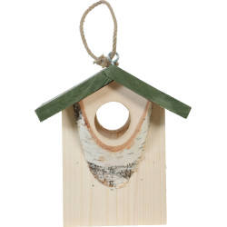 Mangeoire bois hut l vert de Zolux - Produit pour animaux dans Nichoirs, Mangeoires et accessoires
