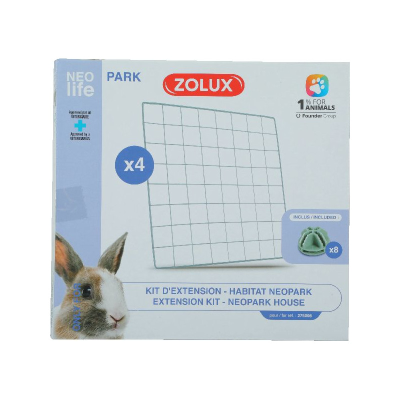 Kit 4 grille exterieur habitat lapin nlife de Zolux - Produit pour animaux dans Cages pour rongeurs