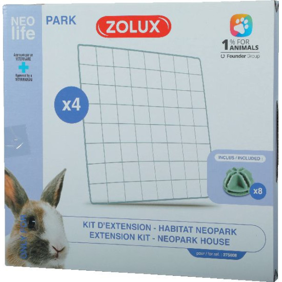 Kit 4 grille exterieur habitat lapin nlife de Zolux - Produit pour animaux dans Cages pour rongeurs