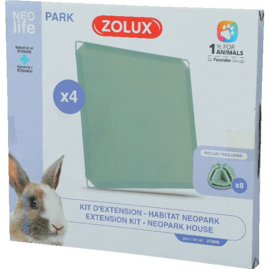 Kit 4 plaque exterieur habitat lapin nlife de Zolux - Produit pour animaux dans Cages pour rongeurs