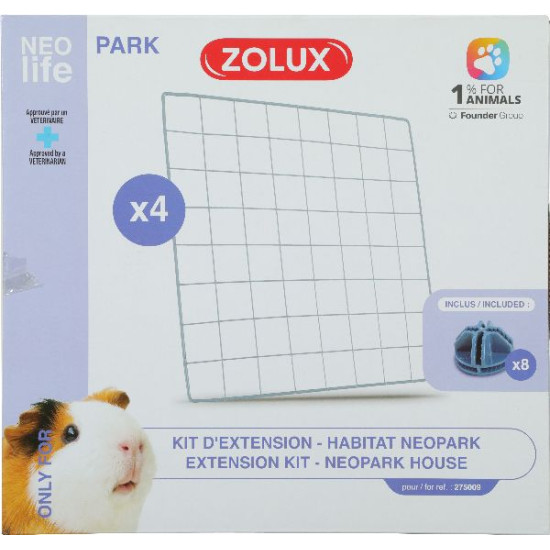 Kit 4 grille exterieur cochon d'inde nlife de Zolux - Produit pour animaux dans Cages pour rongeurs