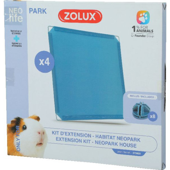 Kit 4 plaque exterieur cochon d'inde nlife de Zolux - Produit pour animaux dans Cages pour rongeurs