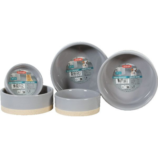 Gamelle gres olaria gris 1000ml de Zolux - Produit pour animaux dans Gamelles, distributeurs et fontaines pour chats