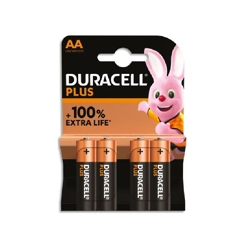 Piles duracell plus 100% aa x4 de Jardinerie Bordeaux Libourne Gironde dans Piles pour appareils électroniques