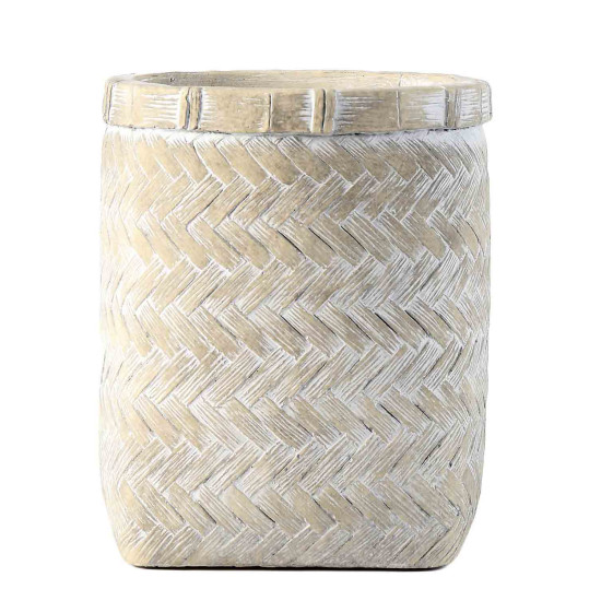 /Cache-pot 18x18x20cm ciment gris de Jardinerie Bordeaux Libourne Gironde dans Cache-pot et pot déco