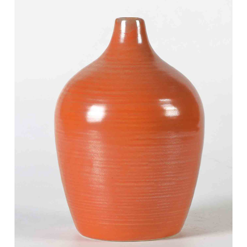 /Vase d14.7 h22cm ceramique orange lizzie de Jardinerie Bordeaux Libourne Gironde dans Vase