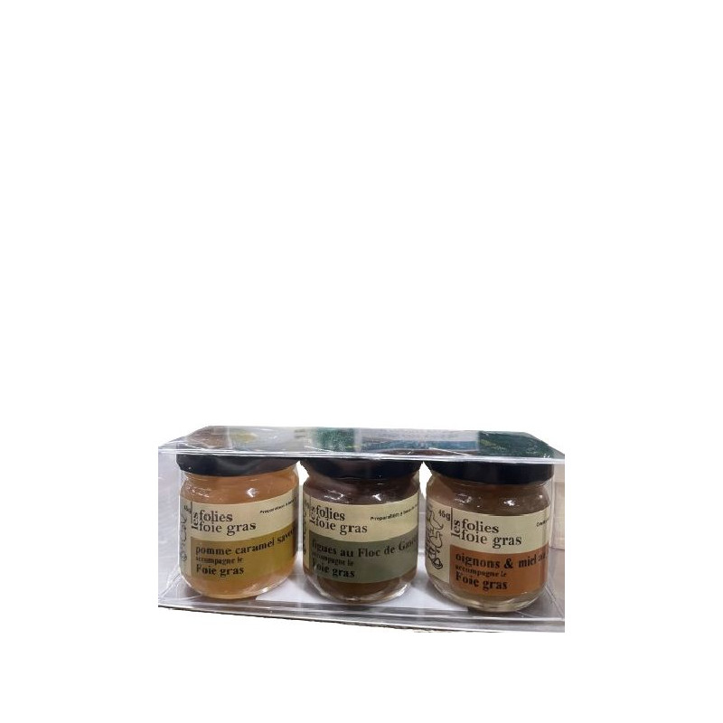 FOLIES FOIE GRAS 3X45G de Table des producteurs Libourne dans 🥫 Conserves