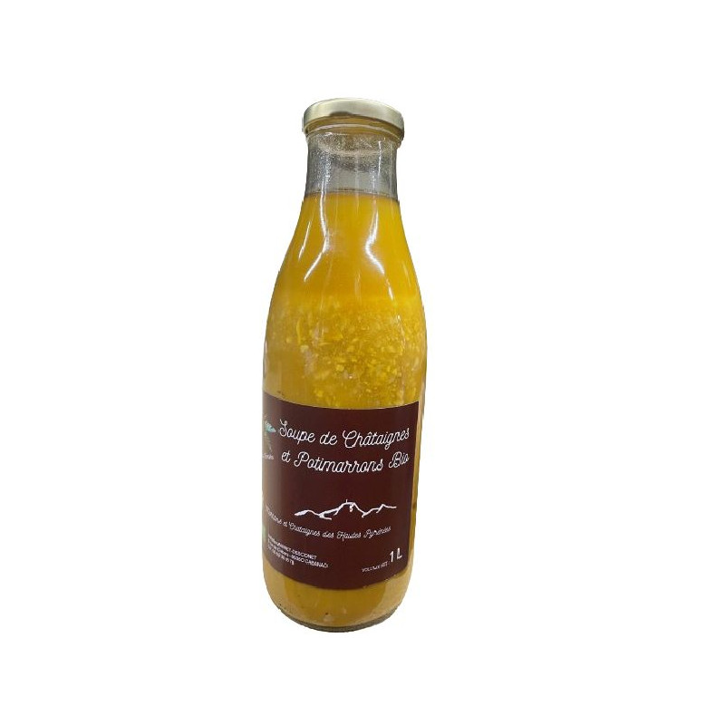 SOUPE DE CHATAIGNES ET POTIMMARONS BIO 1L de Table des producteurs Libourne dans 🥫 Conserves