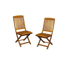 Chaise Rias Teck de Proloisirs - Océo - table et fauteuil et mobilier de jardin dans 🪑 Chaise pour l'exterieur
