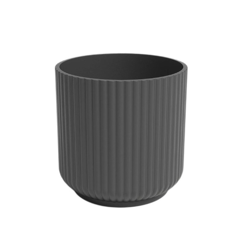 Cache-pot luna 21cm anthracite de Artevasi - Vases et jardinières Déco dans Cache-pot et pot déco